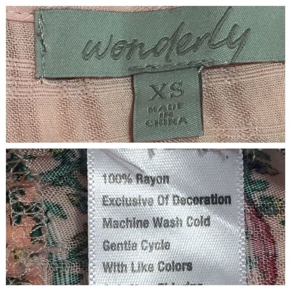 WONDERLY TIERED BOHO PEASANT BLOUSE - Picture 8 of 8